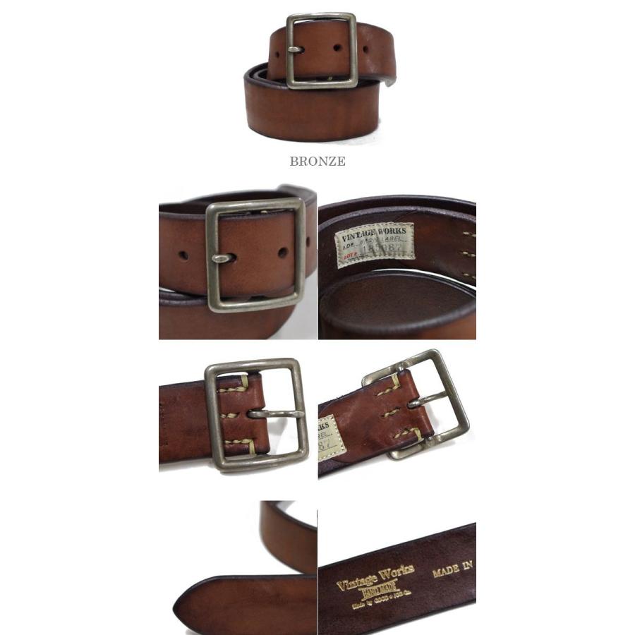 ヴィンテージワークス 5ホール Leather belt Vintage Works ハンドメイドレザーベルト DH5697｜organweb｜07