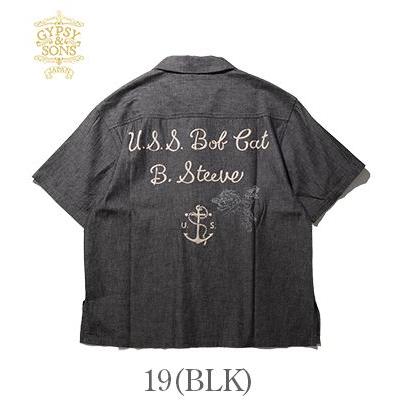 【新品未使用】26ss Gypsy&sons オープンカラーシャツ GYPSY&SONS（ジプシーアンドサンズ） 半袖 5.6oz.ムラ糸シャンブレー