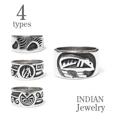 INDIAN JEWELRY ホピ族 シルバー リング HOPI RING IJ-021 : ORGAN