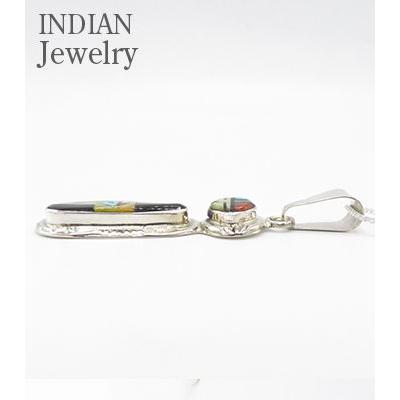 ZUNI INDIAN JEWELRY ズニ族 チップインレイ ペンダントトップ ZUNI