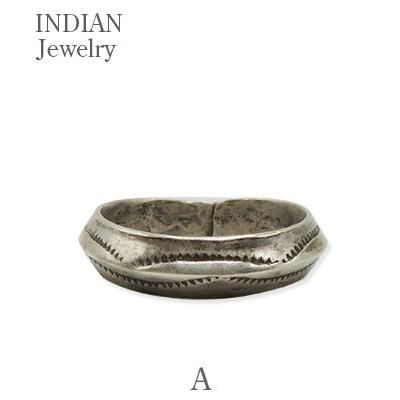 NAVAJO INDIAN JEWELRY ナバホ族 スタンプワーク シルバー リング