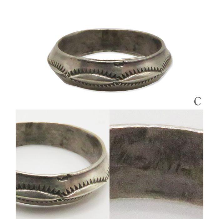 NAVAJO INDIAN JEWELRY ナバホ族 スタンプワーク シルバー リング