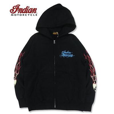 TENDERLOIN インディアンジップパーカー INDIAN（インディアン） インディアンモーターサイクル 裏起毛 ピン