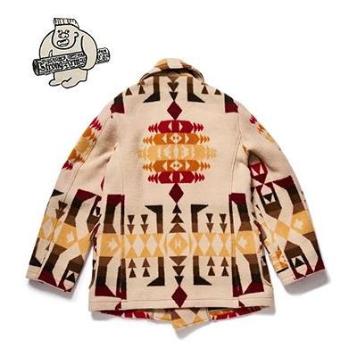 ジョングラッコー WAREHOUSE ウールジャガード マッキーノコート John Gluckow Blanket Pattern Mackinaw JG-44の画像