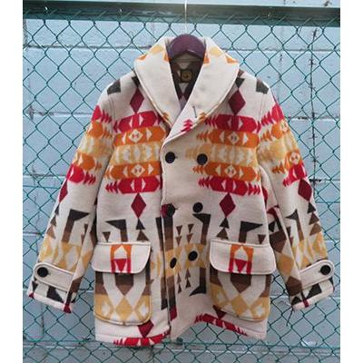 ジョングラッコー WAREHOUSE ウールジャガード マッキーノコート John Gluckow Blanket Pattern Mackinaw JG-44の画像