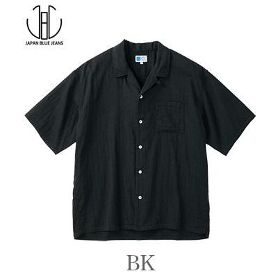 JAPAN BLUE JEANS ジャパンブルー ジーンズ ダブルガーゼ WEEK END シャツ 半袖 オープンカラー 開襟 JSS1010M31 JAPAN BLUE JEANS（ジャパンブルージーンズ） ジャパンブルー 半袖