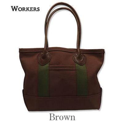 WORKERS ワーカーズ 4号帆布 レザーハンドルトートバッグ オープン