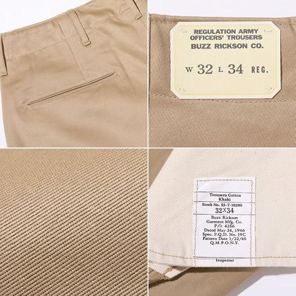 BUZZ RICKSON'S バスリクソンズ チノパン EARLY MILITARY CHINOS