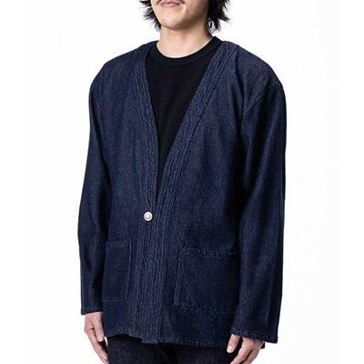 し*ん様 桃太郎ジーンズ ブルゾン カーディガン M 裏起毛 ユニセックス 楽天市場】MOMOTARO JEANS（桃太郎ジーンズ） GTB デニム カーディガン