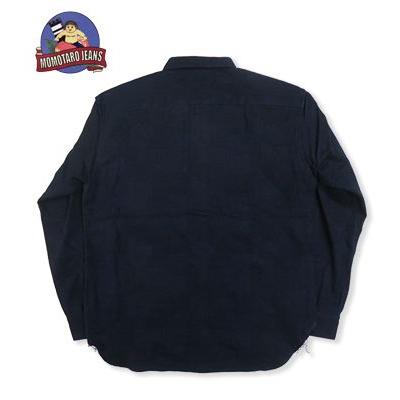 桃太郎ジーンズ（MOMOTARO JEANS） 長袖 インディゴ染色 ジャガード