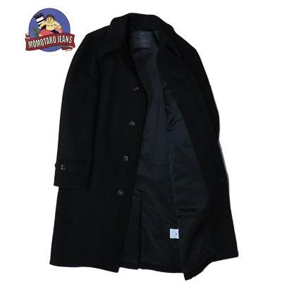 桃太郎ジーンズ　メルトンウール シングルピーコート 中古品 桃太郎ジーンズ（MOMOTARO JEANS） 2重織りヘヴィーメルトン バルマ