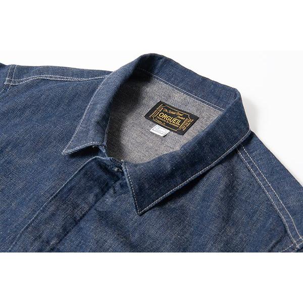 オルゲイユ  10oz.スラブデニム ワークオールインワン ORGUEIL Denim Work AllIn One   OR-1135の画像