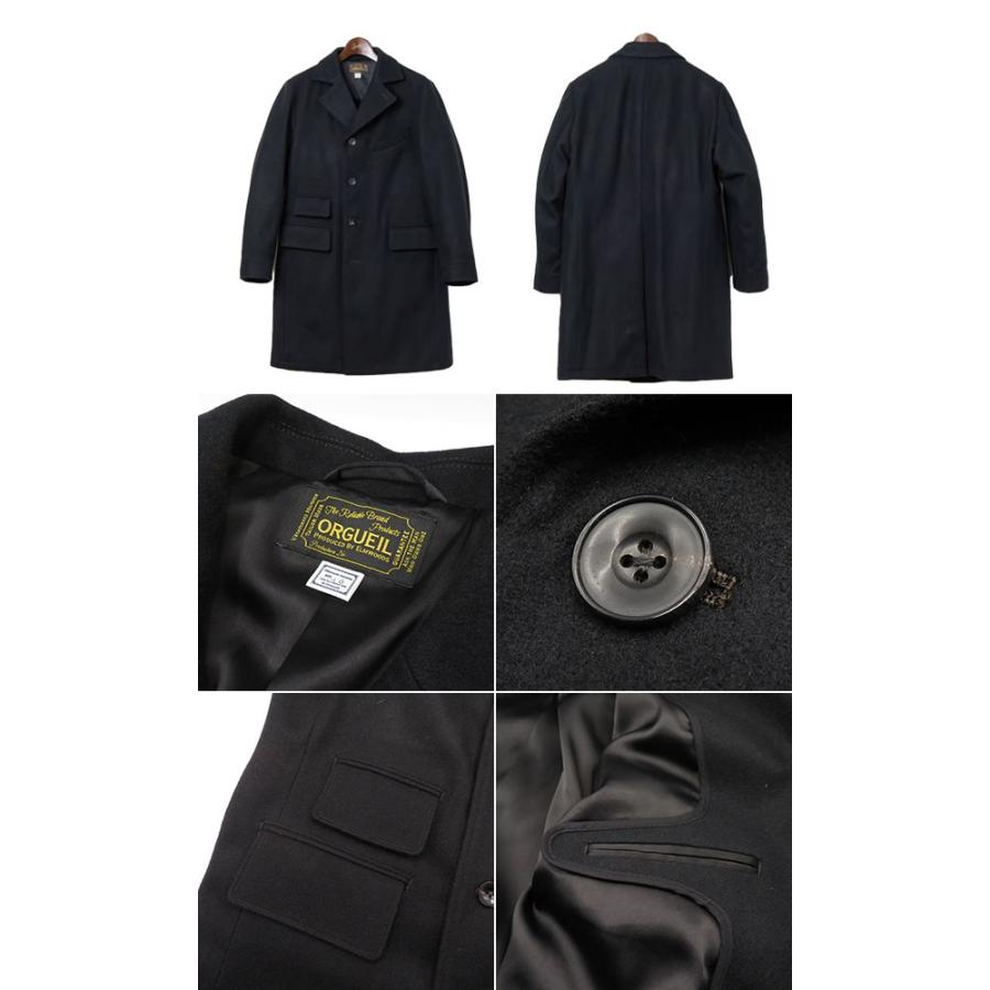 オルゲイユ メルトンウール チェスターコート オーバーコート ORGUEIL