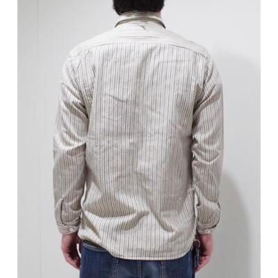 値下げ可 オルゲイユ 長袖 ワークシャツ ORGUEIL Stripe Shawl Collar Shirt OR-5007E