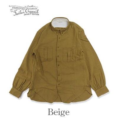 ORGUEIL（オルゲイユ） 長袖 ウールリネン ワークシャツ Wool Linen