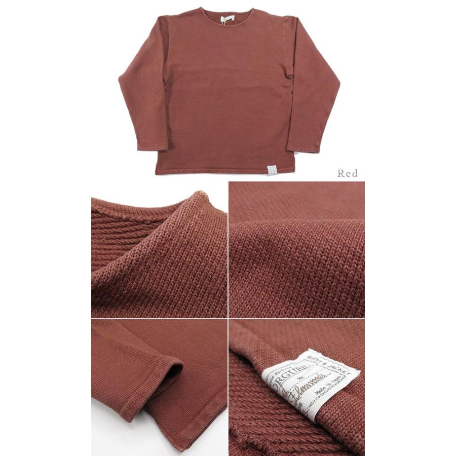 ORGUEIL（オルゲイユ） 長袖 ヘヴィースウェット ボートネック バスク