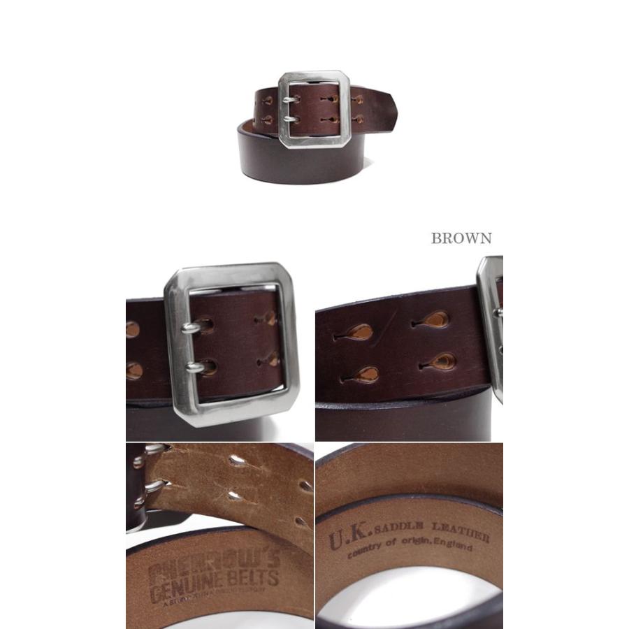 Pherrow's（フェローズ） UKサドルレザー 5ホール ダブルピンベルト