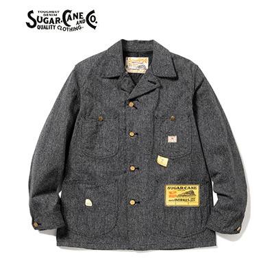 シュガーケーン ブラックコバート カバーオール SUGAR CANE 9oz. BLACK COVERT WORK COAT SC14373｜organweb｜02