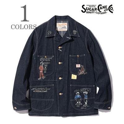 SUGAR CANE シュガーケーン カートゥーン デニムワークコート