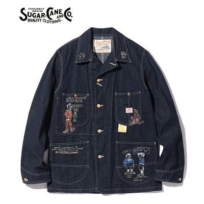 SUGAR CANE シュガーケーン カートゥーン デニムワークコート