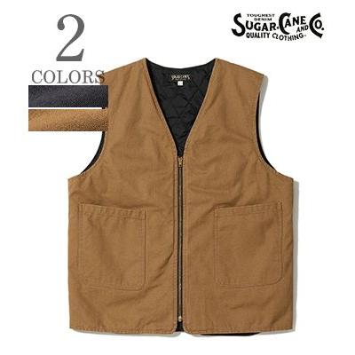 【美品】SUGAR CANE シュガーケーン　ベスト SC15612 SUGAR CANE シュガーケーン 中綿 コットンダック ワークベスト