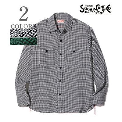 SUGAR CANE シュガーケーン 長袖 ツイル ネルシャツ TWILL CHECK WORK