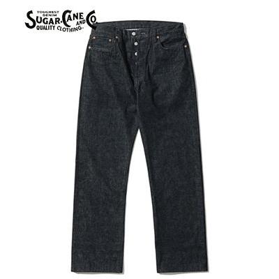 Sugar Cane Co. スタジャン 40R ブラック Sugar Cane 601 13oz Black Selvedge Denim 1953 Type II Jacket