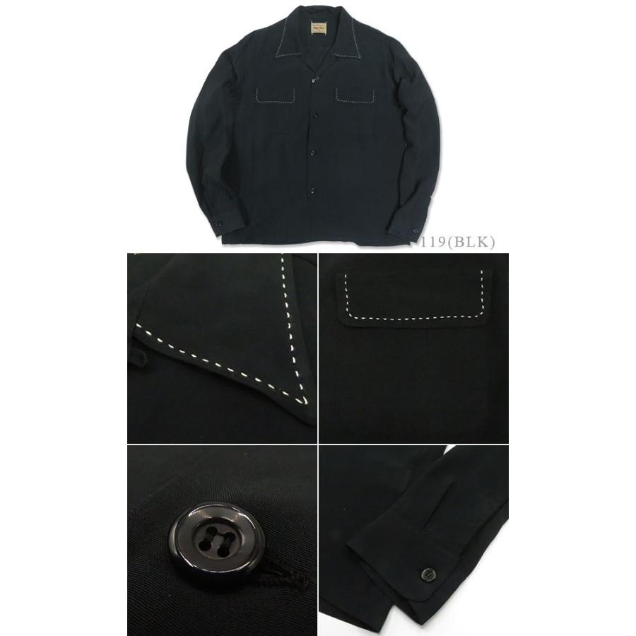 STYLE EYES（スタイルアイズ） 長袖 オープンカラー ボウリングシャツ