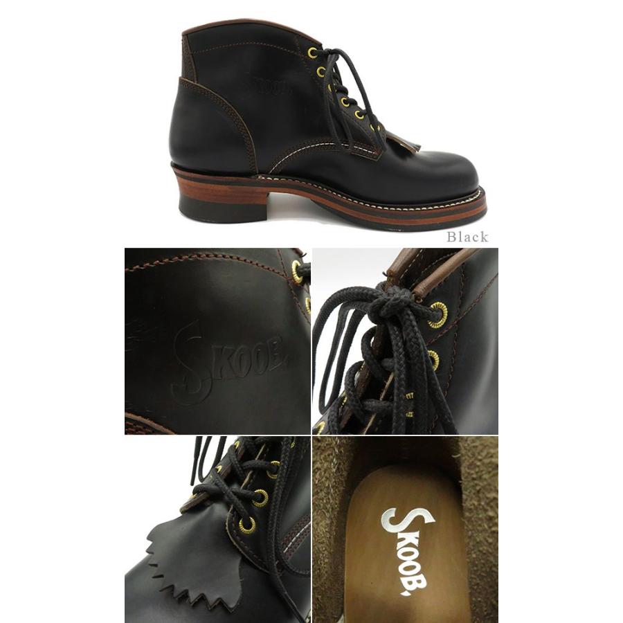 スクーブ グッドイヤーウェルト製 ホーウィンクロムエクセル ワークブーツ スクーブ HIKER 5inch WORK BOOTS SKB-017の画像