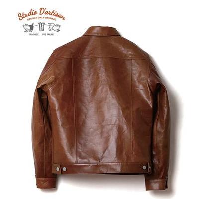 y*d様 C. brunes 美品 レザージャケット 40 IRON TANNED HORSE D-POCKET DOUBLE BREASTED RIDERS[ ITR-55 ] | Y'2