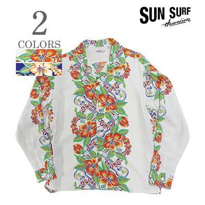 SUN SURF サンサーフ LONG SLEEVE RAYON ALOHA SHIRT '24MODEL