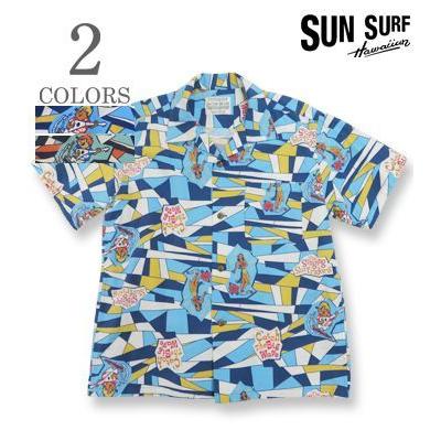 SUN SURF サンサーフ SHORT SLEEVE COTTON SEERSUCKER ALOHA SHIRT