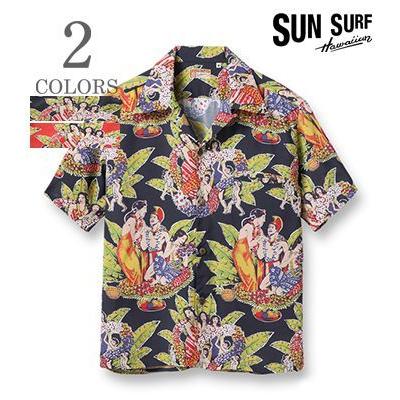 SUN SURF SPECIAL EDITION サンサーフ SHORT SLEEVE ALOHA SHIRT 22MODEL|POLYNESIAN SPORTSWEAR|スペシャルエディション『CELEBRATION』【アロハ・洋柄】SS38863 SUN SURF サンサーフ SPECIAL EDITION ALOHA SHIRT '22Model