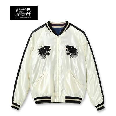 未使用 ホワイト スカジャン 日本製 テイラートーヨースカジャン TAILOR TOYO テーラー東洋 ACETATE SOUVENIR JACKET スカジャン BLACK