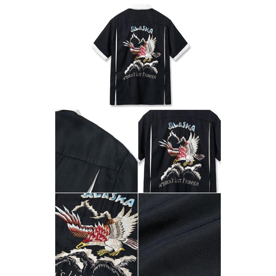 TAILOR TOYO テーラー東洋 半袖|50s|オープンカラー|レーヨンボーリングシャツ『SUKA BOWLING SHIRT ALASKAN EAGLE』【アメカジ・ボウリング】TT39507 TAILOR TOYO テーラー東洋 半袖 50's オープンカラー レーヨン