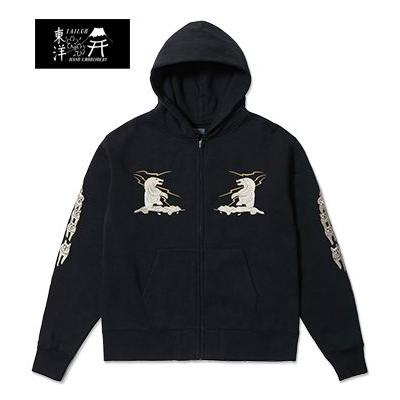 TAILOR TOYO テーラー東洋 起毛 刺繍 フルジップパーカー UKA ZIP