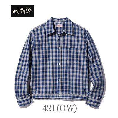 SUN SURF ユニオンサプライ 長袖 パラカチェック シャツブラウス