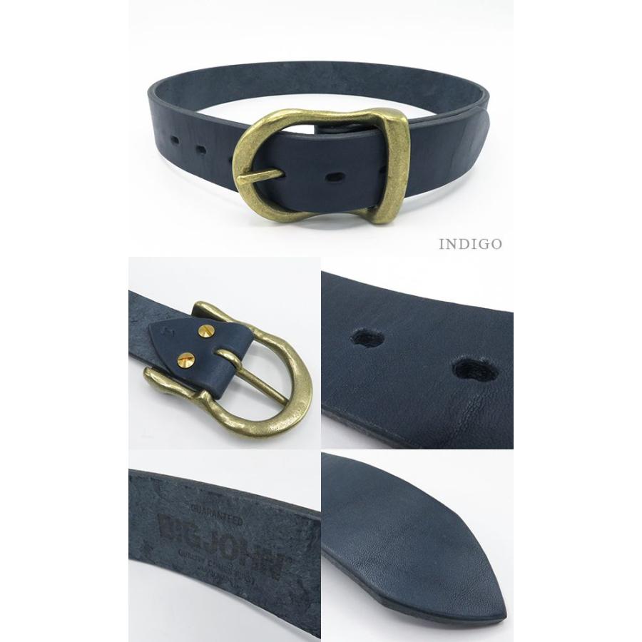 Big John（ビッグジョン） 姫路レザー 6ホール ブラスバックル BIG