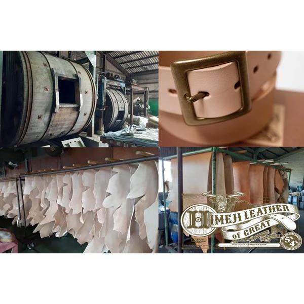 Big John（ビッグジョン） 姫路レザー 6ホール ブラスバックル BIG