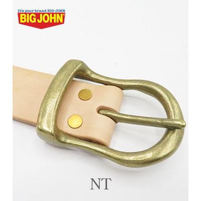 Big John（ビッグジョン） 姫路レザー 6ホール ブラスバックル BIG