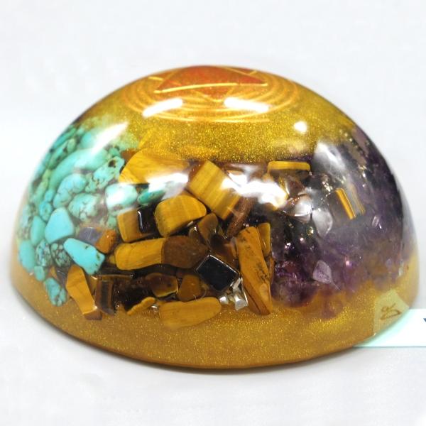 オルゴナイト プラス　ドーム型  D6　(パワーストーン 製品) |  | 01