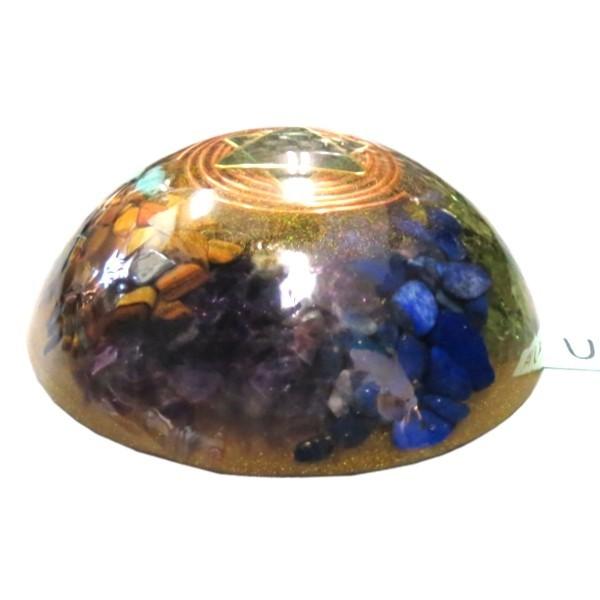 オルゴナイト プラス　ドーム薄型 U14　(パワーストーン 製品) |  | 01