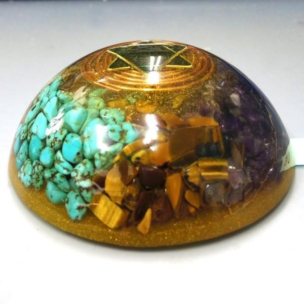 オルゴナイト プラス　ドーム薄型 U15　(パワーストーン 製品) |  | 01