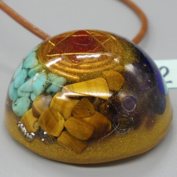 オルゴナイト プラス　ドーム ペンダント DP2「訳あり」   (パワーストーン 製品)　 |  | 01