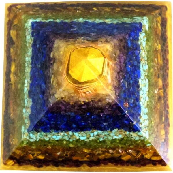 オルゴナイト プラス 巨大ピラミッド pd2 (約18.5cm_約2800g _純金含)　(パワーストーン 製品) |  | 04