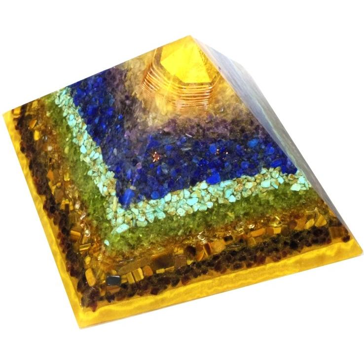 オルゴナイト プラス 巨大ピラミッド pd2 (約18.5cm_約2800g _純金含)　(パワーストーン 製品) |  | 05