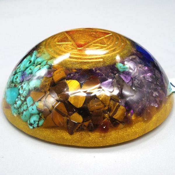 オルゴナイト プラス　ドーム薄型 U11　(パワーストーン 製品) |  | 01