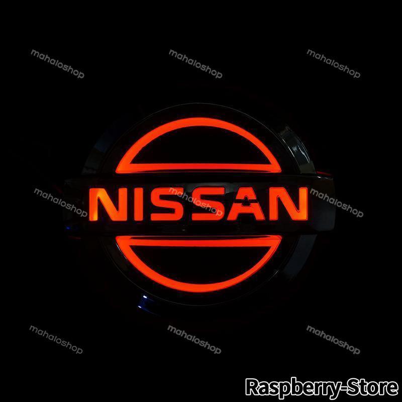 日産 NISSAN 5D LEDエンブレム 交換式 10.6cm×9cm 11.7×10cm フロント用 リア用 ライト カラー選択 自動車 外装用品 おしゃれ エンブレム｜ori-bustore｜04
