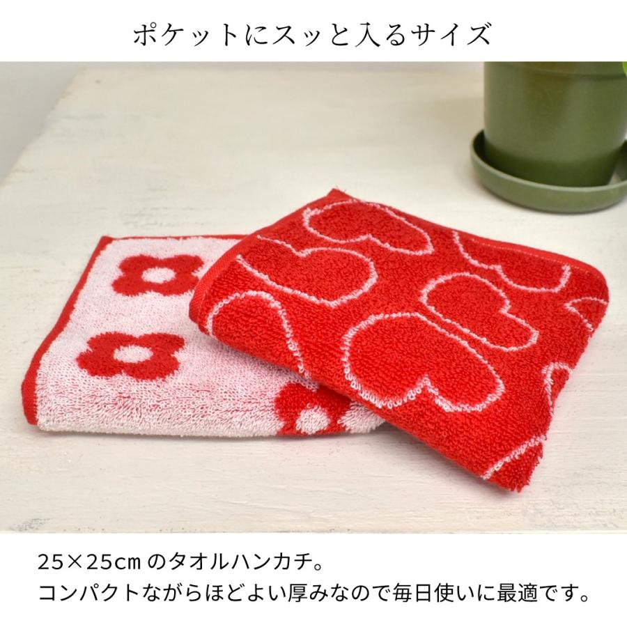 タオルハンカチ 6枚セット 今治製 綿100％ 日本製 レッドスタイル 吸水