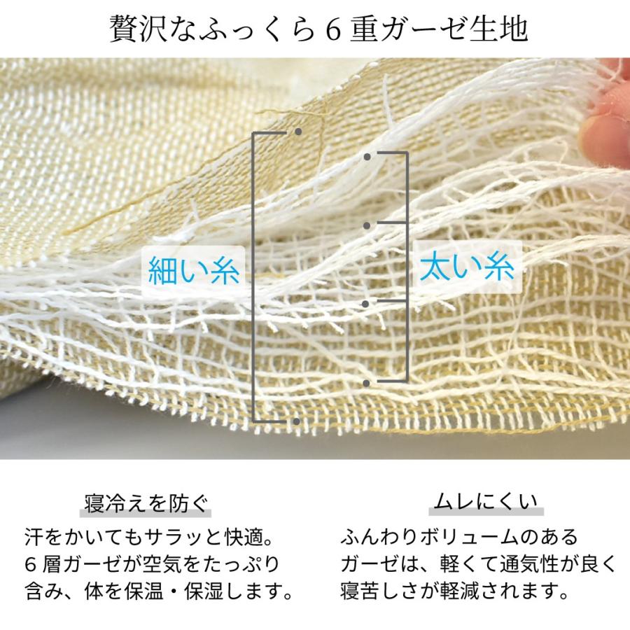 今治タオル（imabari towel） ガーゼケット 6重ガーゼ シングル 肌に